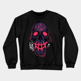 Live With a Smile, Happy Hollow Crewneck Sweatshirt